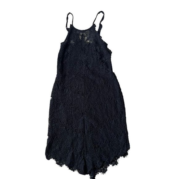 Free People Dresses & Skirts - Intimately Free People She's Got It Dress Womens XS Black Lace Asymmetrical Hem